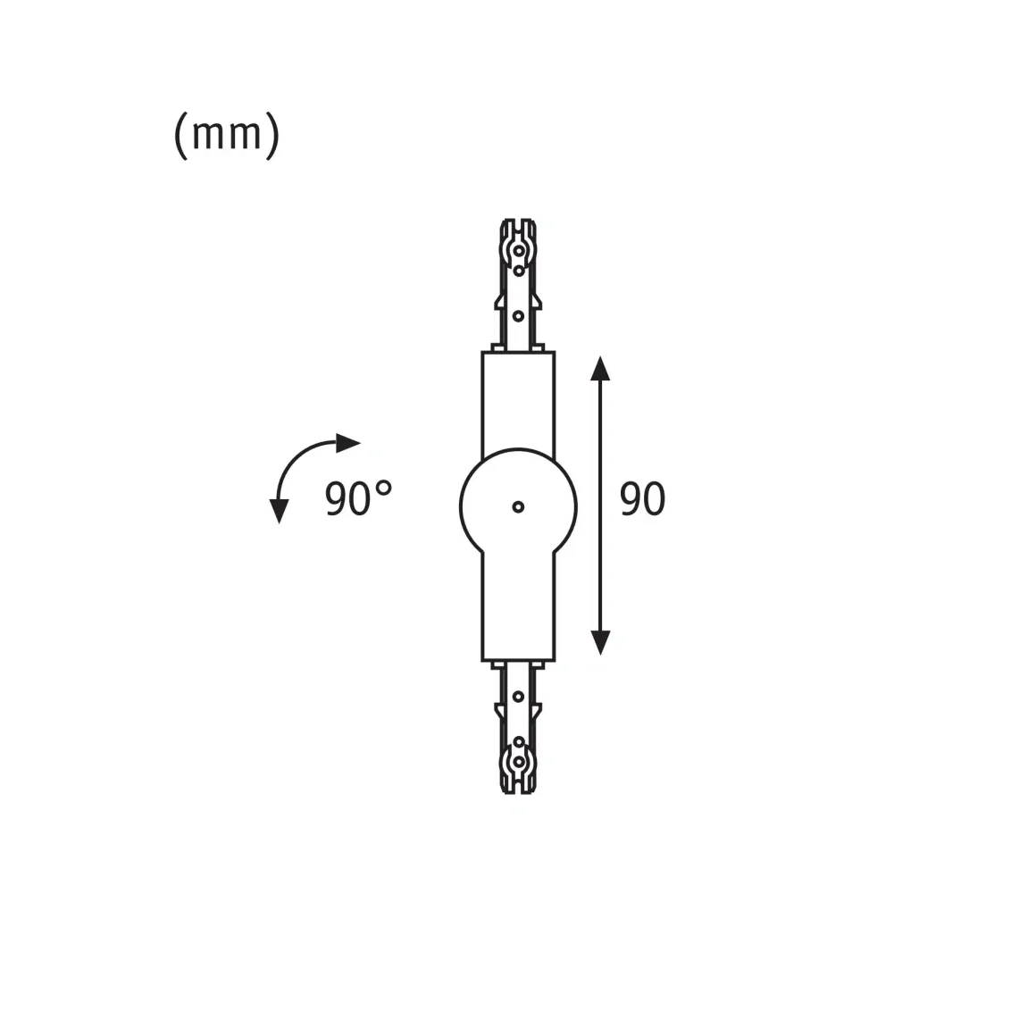 Connecteur angle flexible pour URail Paulmann - Eclairage Tableau sur Rail Plafond - Image 6