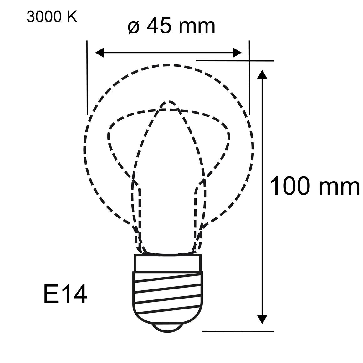 Ampoule LED sphérique 2,5W Culot E14 - Paulmann - Image 3
