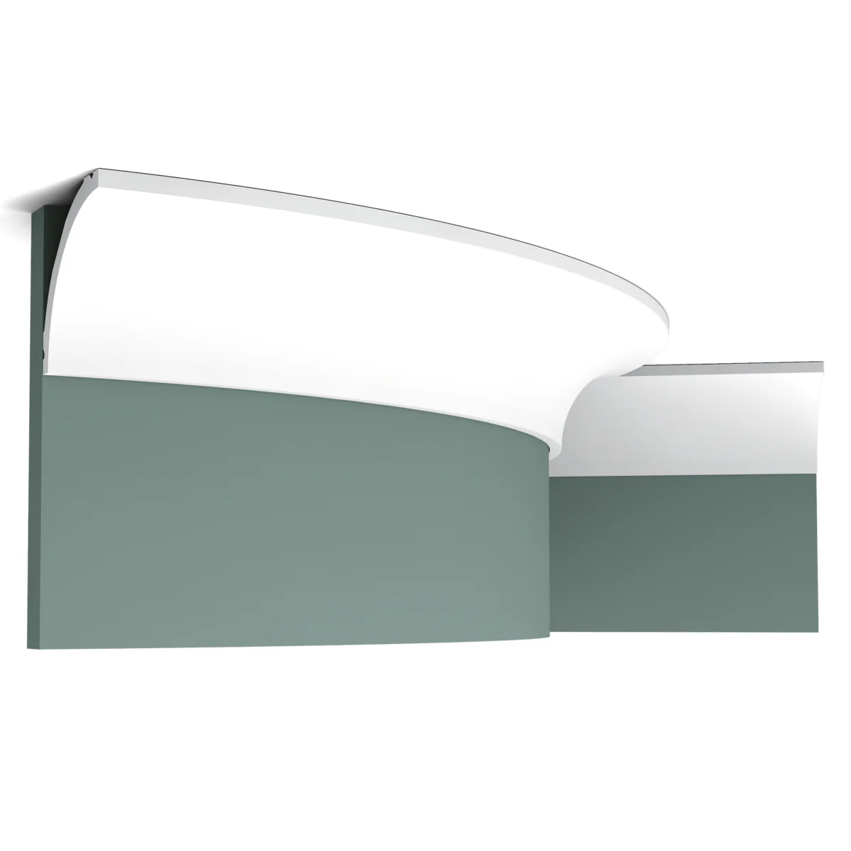 C240F Flexible Corniche plafond Orac Decor - 8x8x200cm (h x p x L) - moulure décorative polyuréthane - Image 2