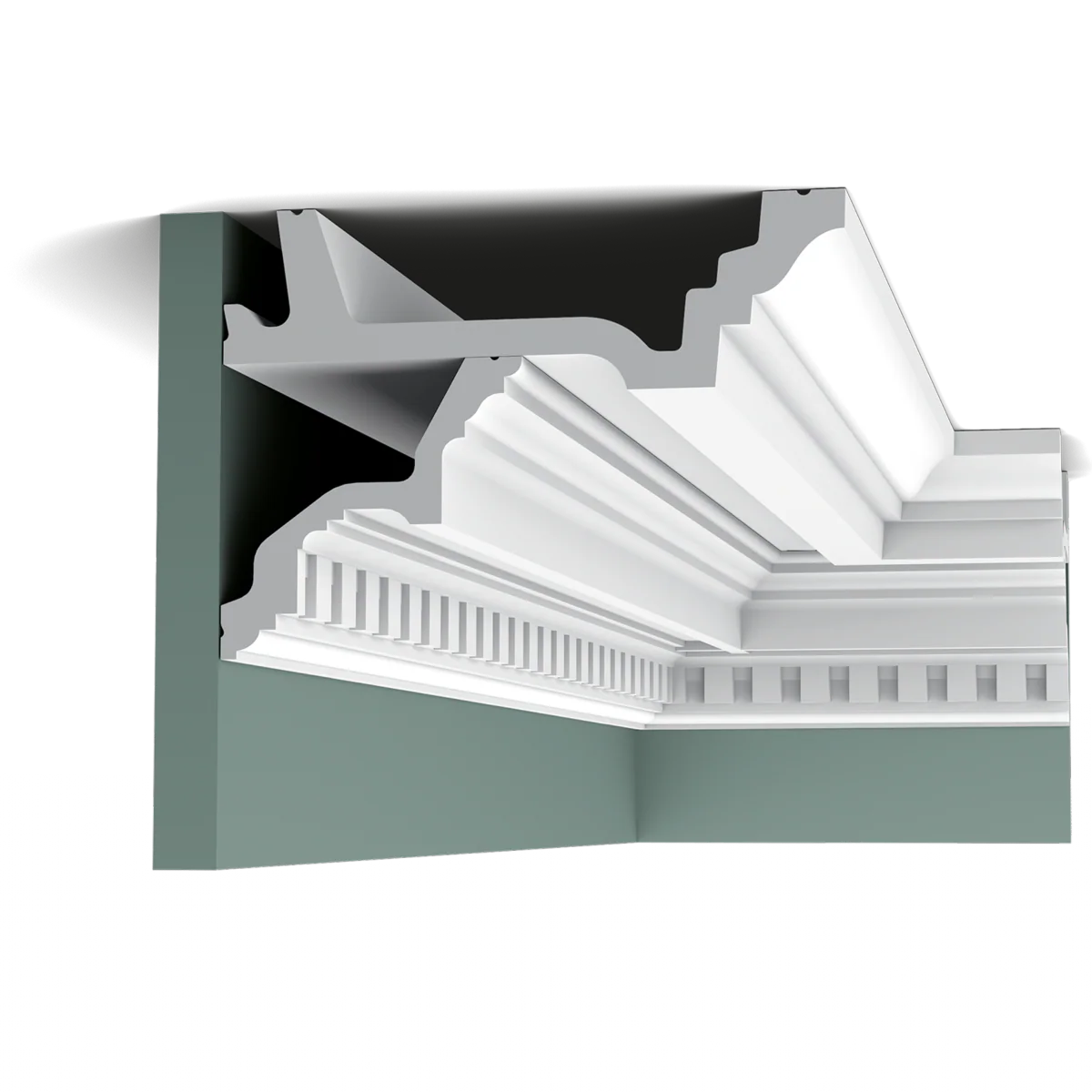 C305 Corniche plafond Orac Decor - 4,5x15,5x200cm (h x p x L) - moulure décorative polyuréthane - Image 5