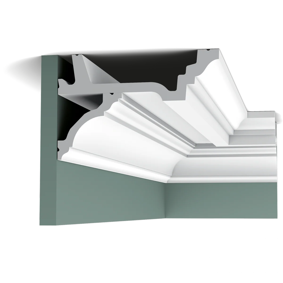 C305 Corniche plafond Orac Decor - 4,5x15,5x200cm (h x p x L) - moulure décorative polyuréthane - Image 6
