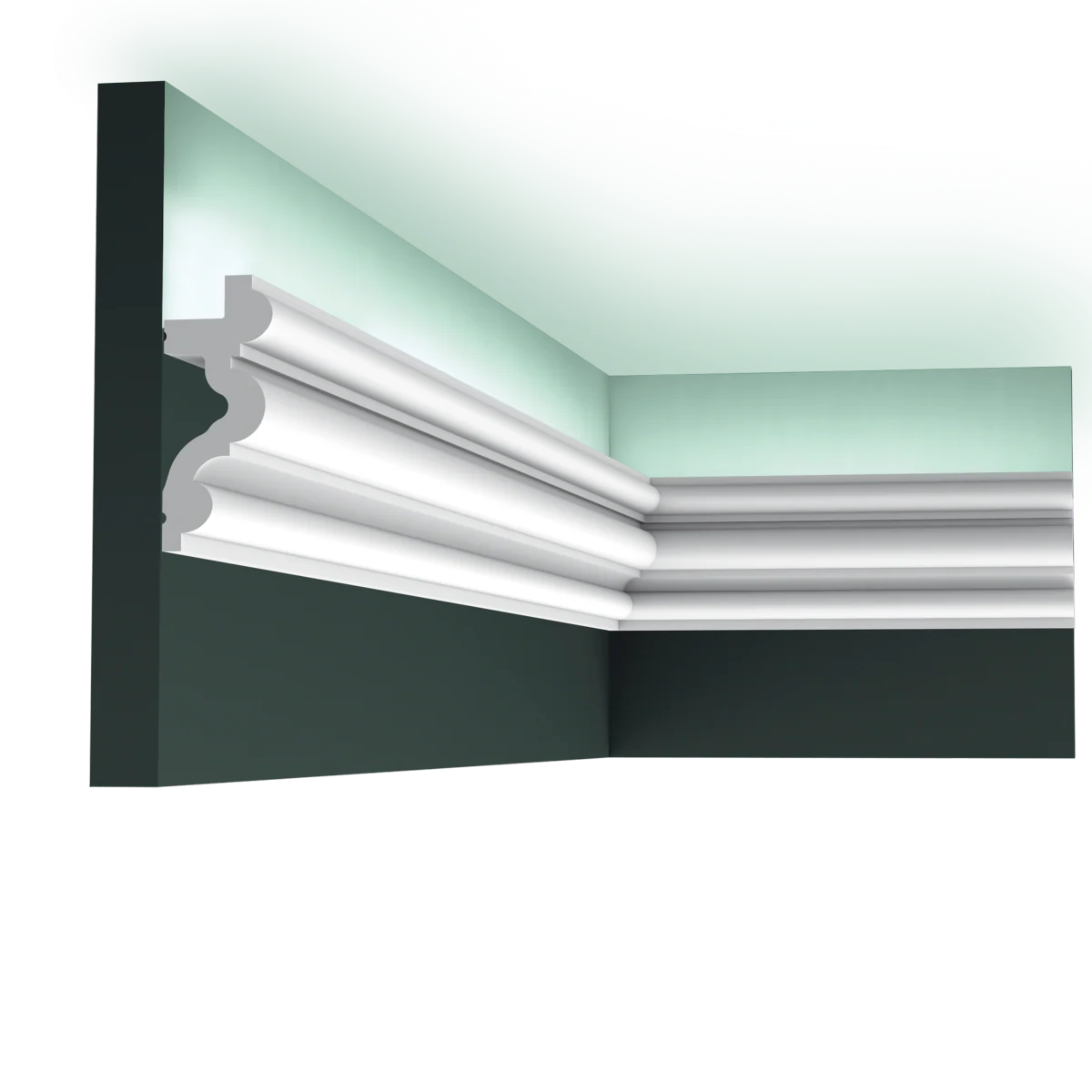 C324 AUTOIRE corniche pour éclairage indirect Orac Decor - 8,3x3,4x200cm (h x p x L) - moulure décorative polyuréthane - Image 4