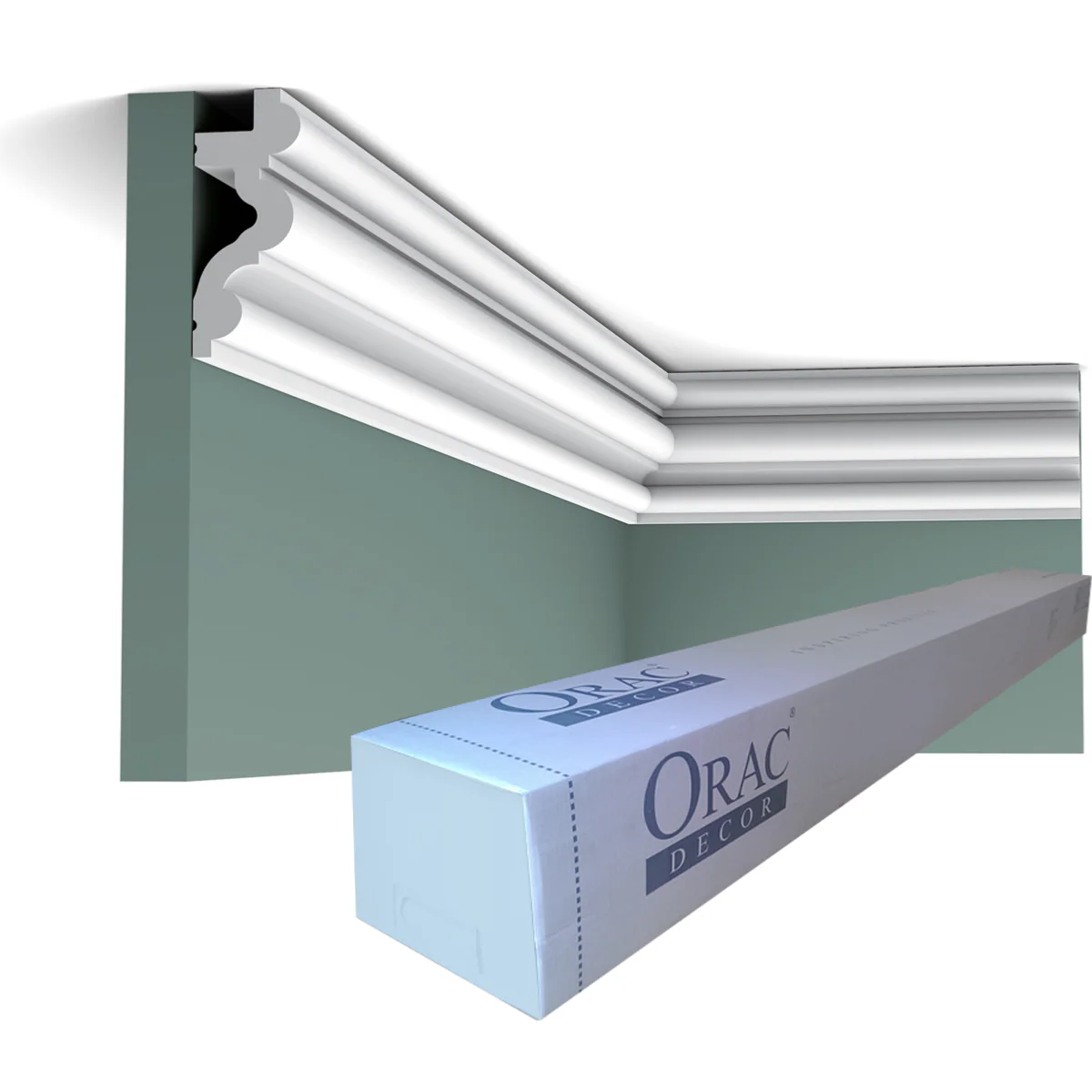 C324 AUTOIRE corniche pour éclairage indirect Orac Decor - 8,3x3,4x200cm (h x p x L) - moulure décorative polyuréthane - Image 5