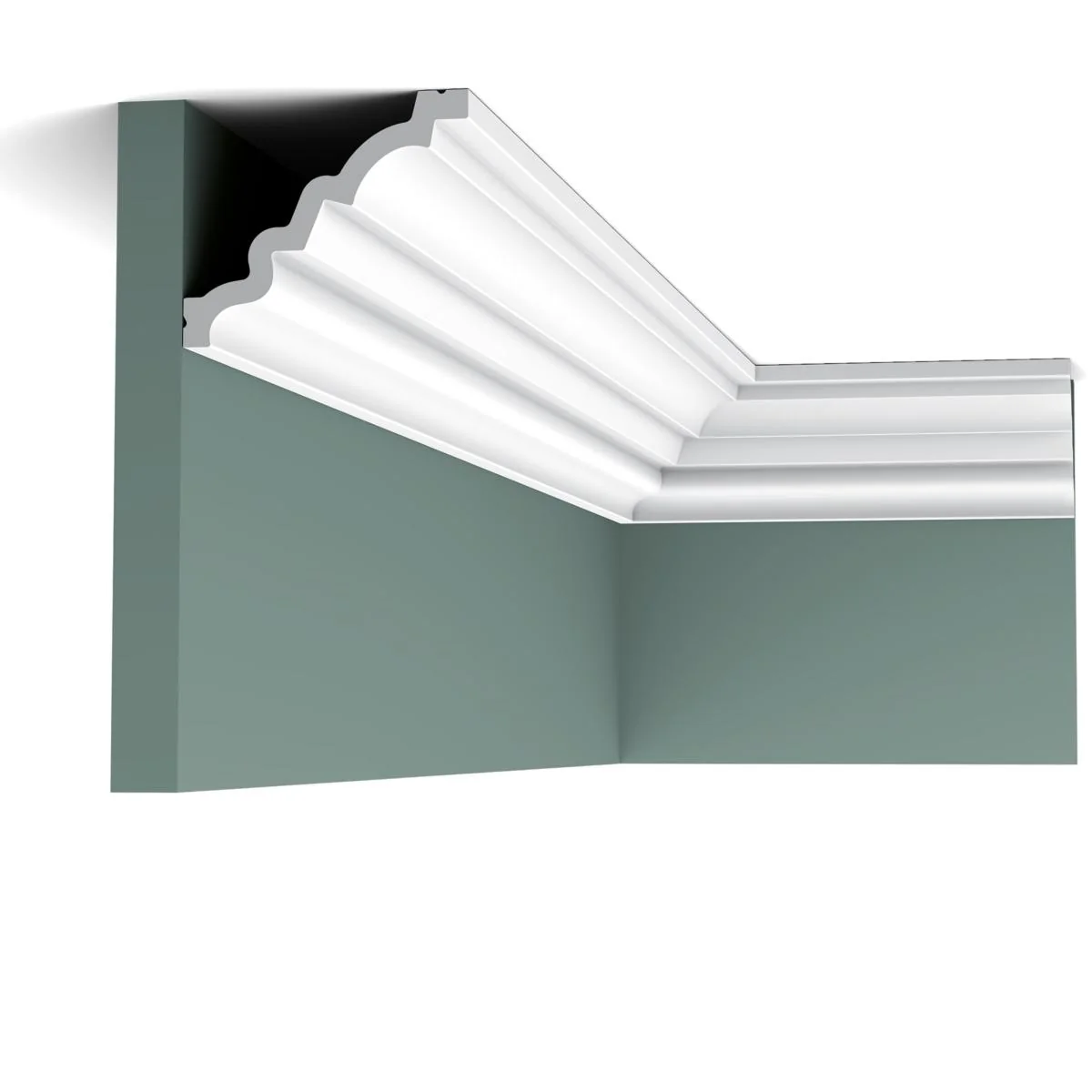 C326 MANOIR corniche plafond Orac Decor - 9,0x10,5x200cm (h x p x L) - moulure décorative polyuréthane - Image 2