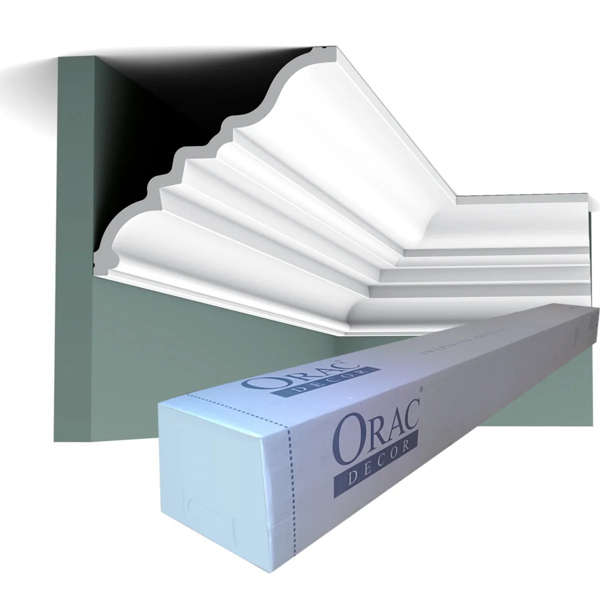 C327 MANOIR corniche plafond Orac Decor - 15,9x14,3x200cm (h x p x L) - moulure décorative polyuréthane - Image 5