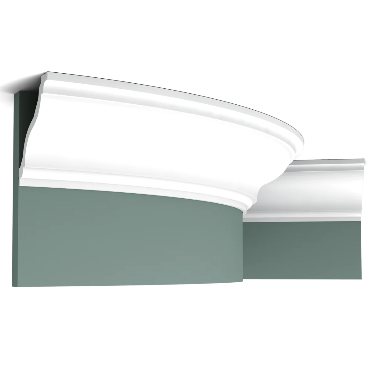 C333F Flexible Corniche plafond Orac Decor - 12,5x11,5x200cm (h x p x L) - moulure décorative polyuréthane - Image 3