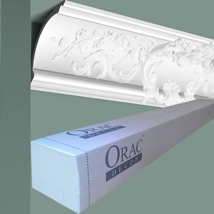 C338A Corniche plafond polyuréthane Orac Decor Luxxus - 18x18x200cm (h x p x L) - moulure décorative - Image 7