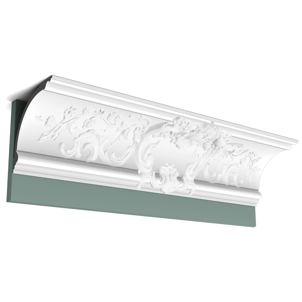 C338A Corniche plafond polyuréthane Orac Decor Luxxus - 18x18x200cm (h x p x L) - moulure décorative - Image 8