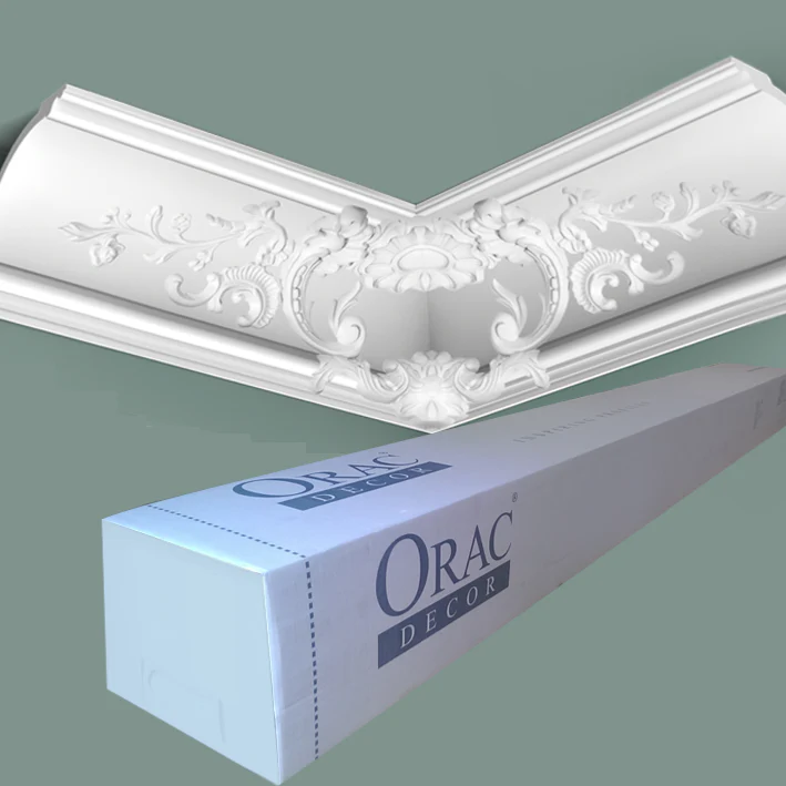 C338B Corniche plafond polyuréthane Orac Decor Luxxus - 18x18x200cm (h x p x L) - moulure décorative - Image 6