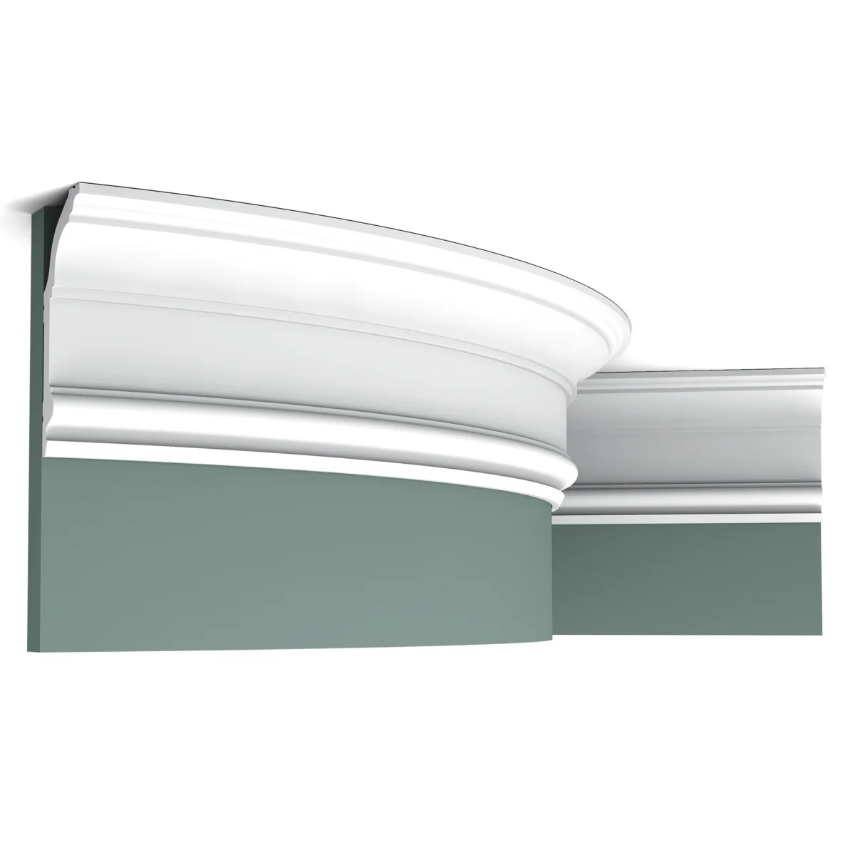 C339F Flexible Corniche plafond Orac Decor - 14x6x200cm (h x p x L) - moulure décorative polyuréthane - Image 2