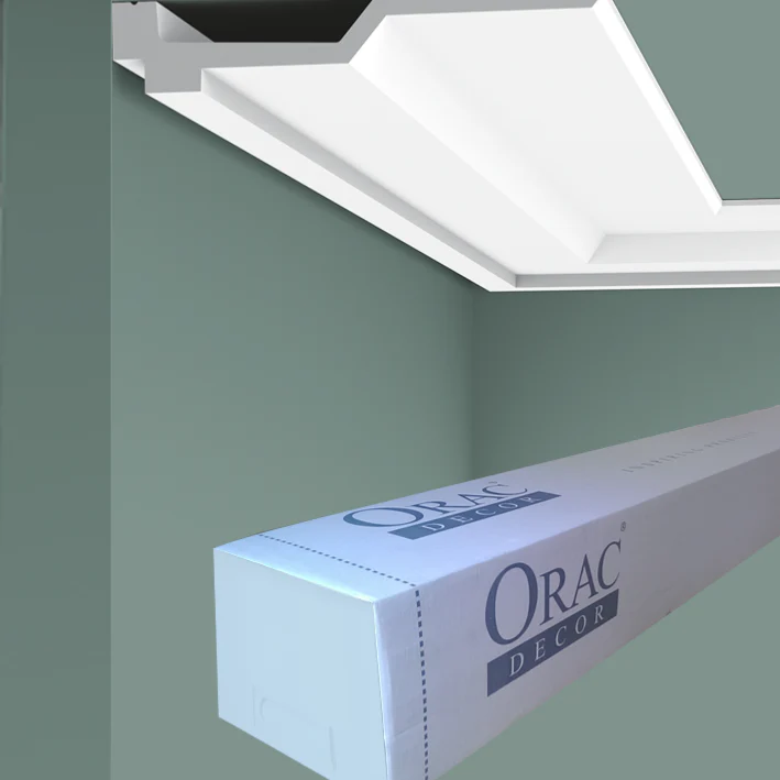 C354 Corniche plafond polyuréthane Orac Decor Luxxus - 4x21,5x200cm (h x p x L) - moulure décorative - Image 10