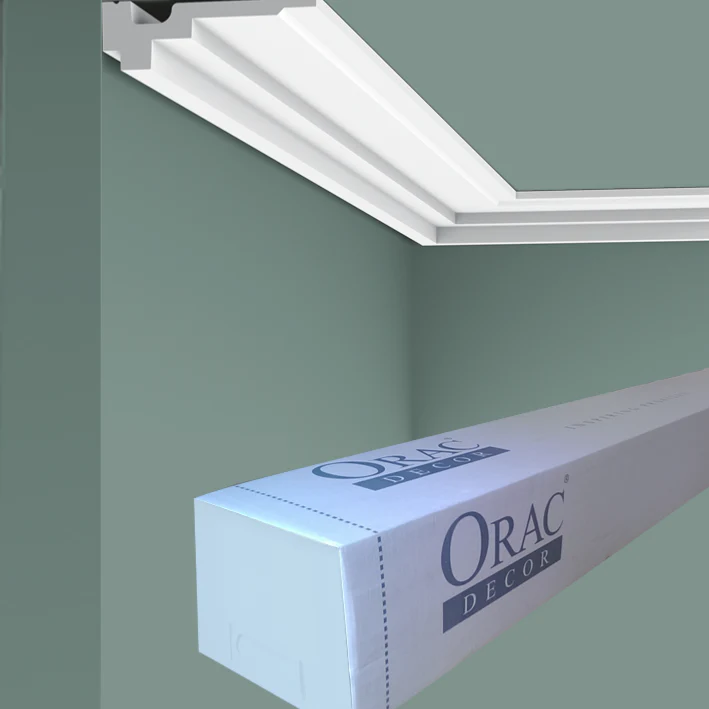 C355 Corniche plafond polyuréthane Orac Decor Luxxus - 3,5x11x200cm (h x p x L) - moulure décorative - Image 6