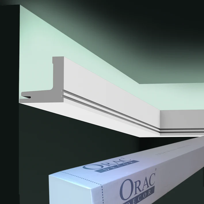C361 Corniche Eclairage Indirect Polyuréthane Orac Decor Luxxus - 5x5cm (h x p) - Image 5