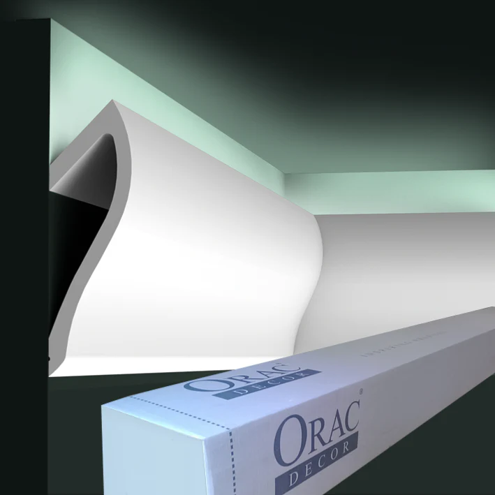C371 Corniche Eclairage Indirect Polyuréthane Orac Decor Luxxus Shade Ulf Moritz - 18,5x6cm (h x p) - Image 7