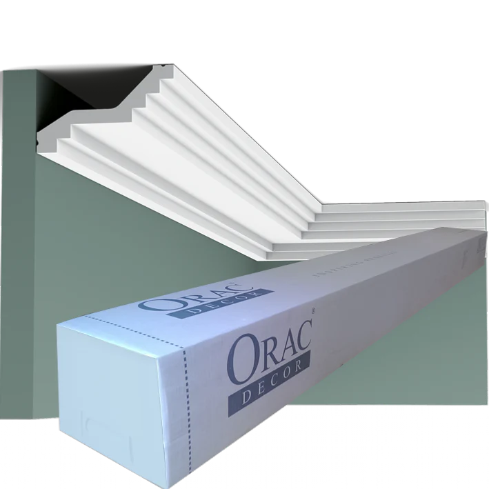 C400 Corniche plafond polyuréthane Orac Decor Luxxus - 6x10x200cm (h x p x L) - moulure décorative - Image 3