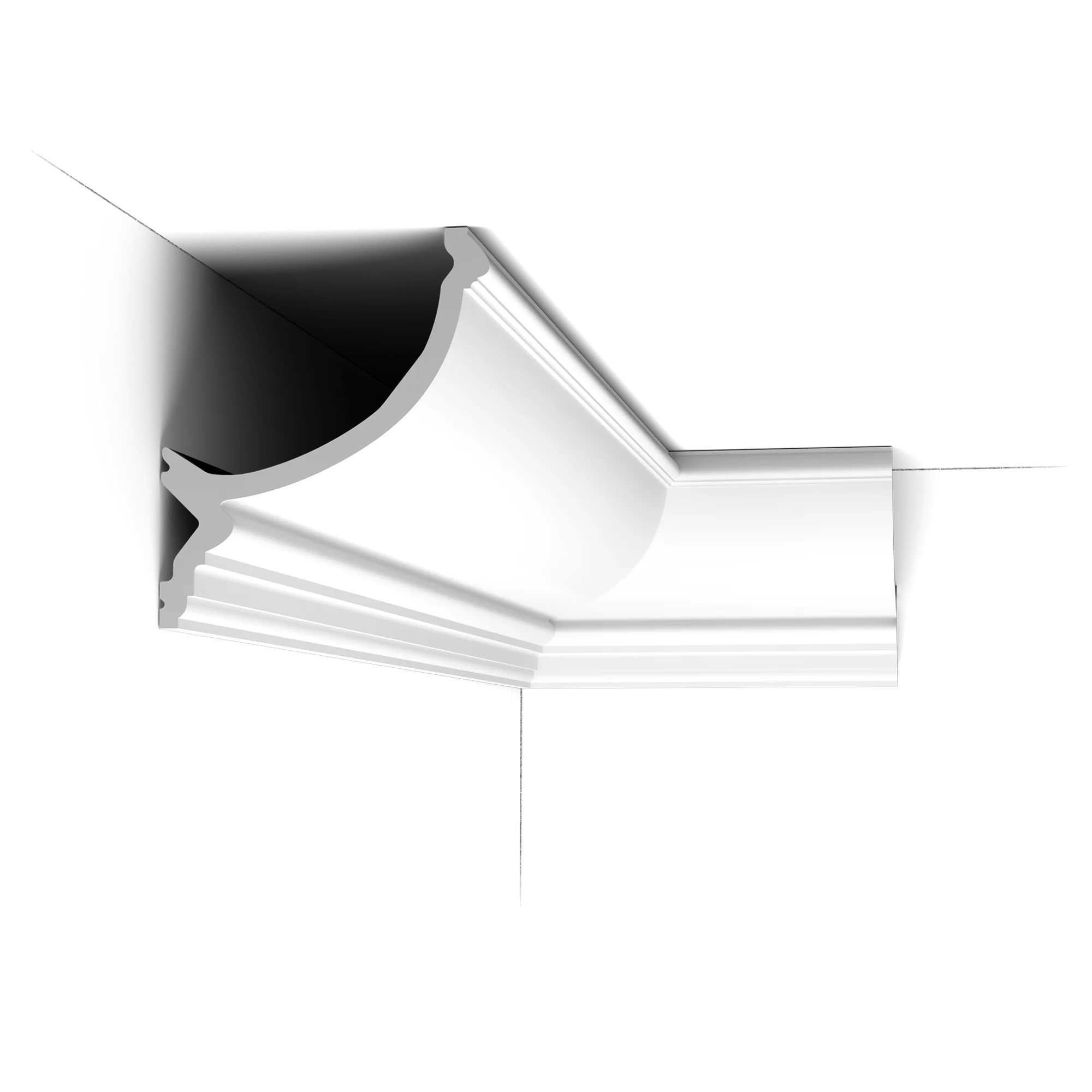 C900 Corniche plafond pour éclairage indirect Orac Decor - 17x14,5x200cm (h x p x L)  - moulure décorative polyuréthane - Image 4