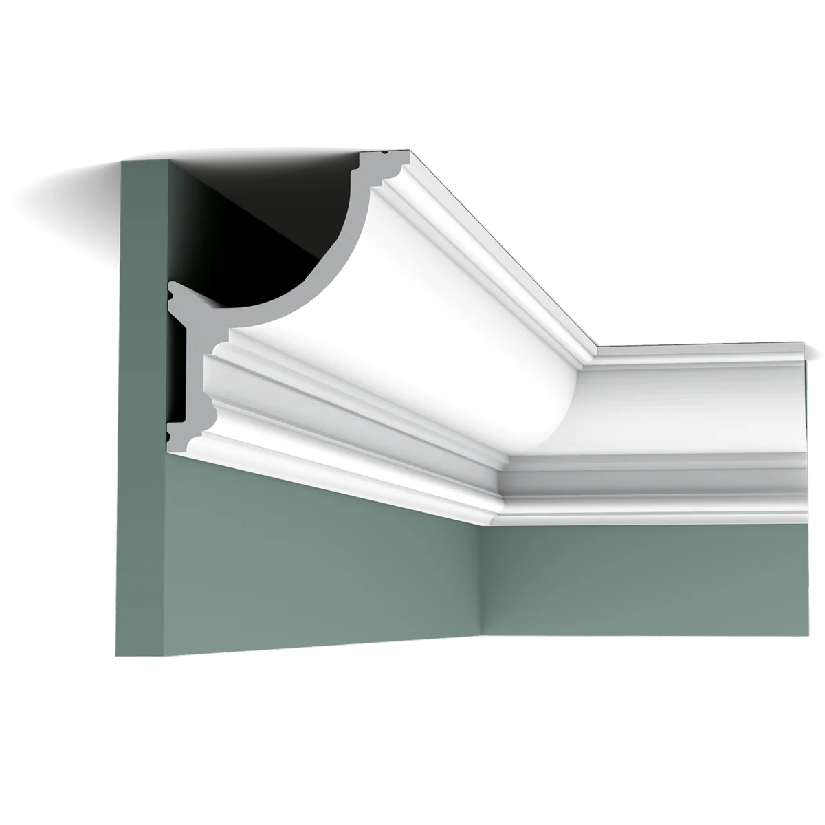C901 Corniche plafond pour éclairage indirect Orac Decor - 14,8x12,4x200cm (h x p x L) - moulure décorative polyuréthane - Image 9