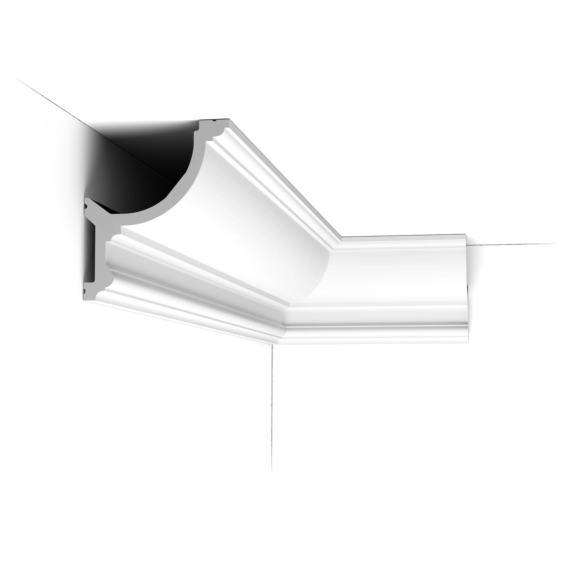 C901 Corniche plafond pour éclairage indirect Orac Decor - 14,8x12,4x200cm (h x p x L) - moulure décorative polyuréthane - Image 4