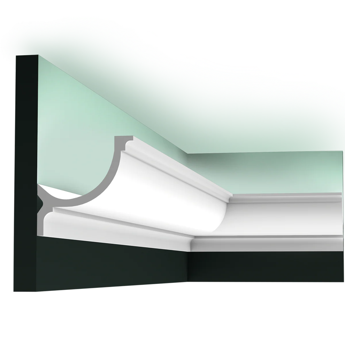 C902 Corniche plafond pour éclairage indirect Orac Decor - 10x10x200cm (h x p x L) - moulure décorative polyuréthane - Image 5