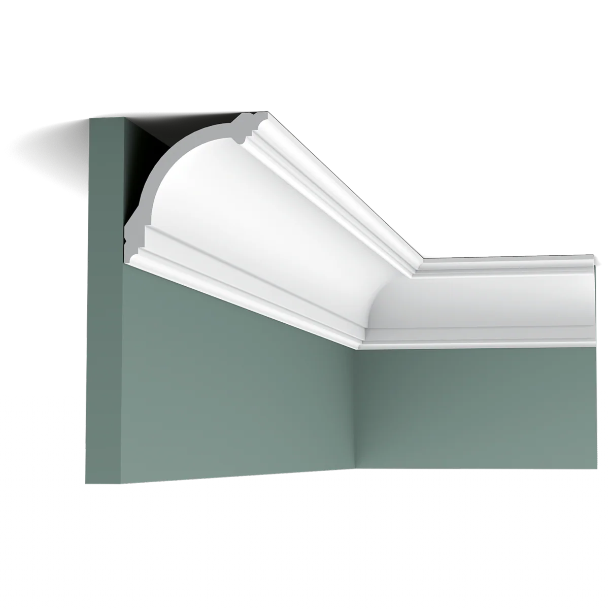 CB512 "Cabossée" Corniche plafond Orac Decor - 9x9x200cm (h x p x L) - moulure décorative polystyrène - Image 4