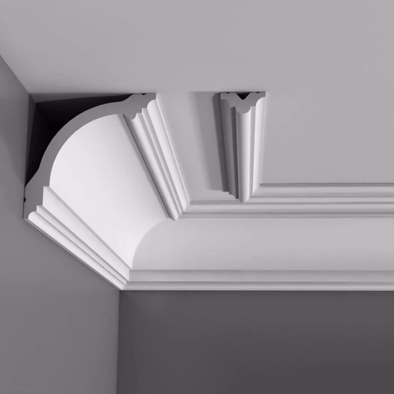 CB512 "Cabossée" Corniche plafond Orac Decor - 9x9x200cm (h x p x L) - moulure décorative polystyrène - Image 6