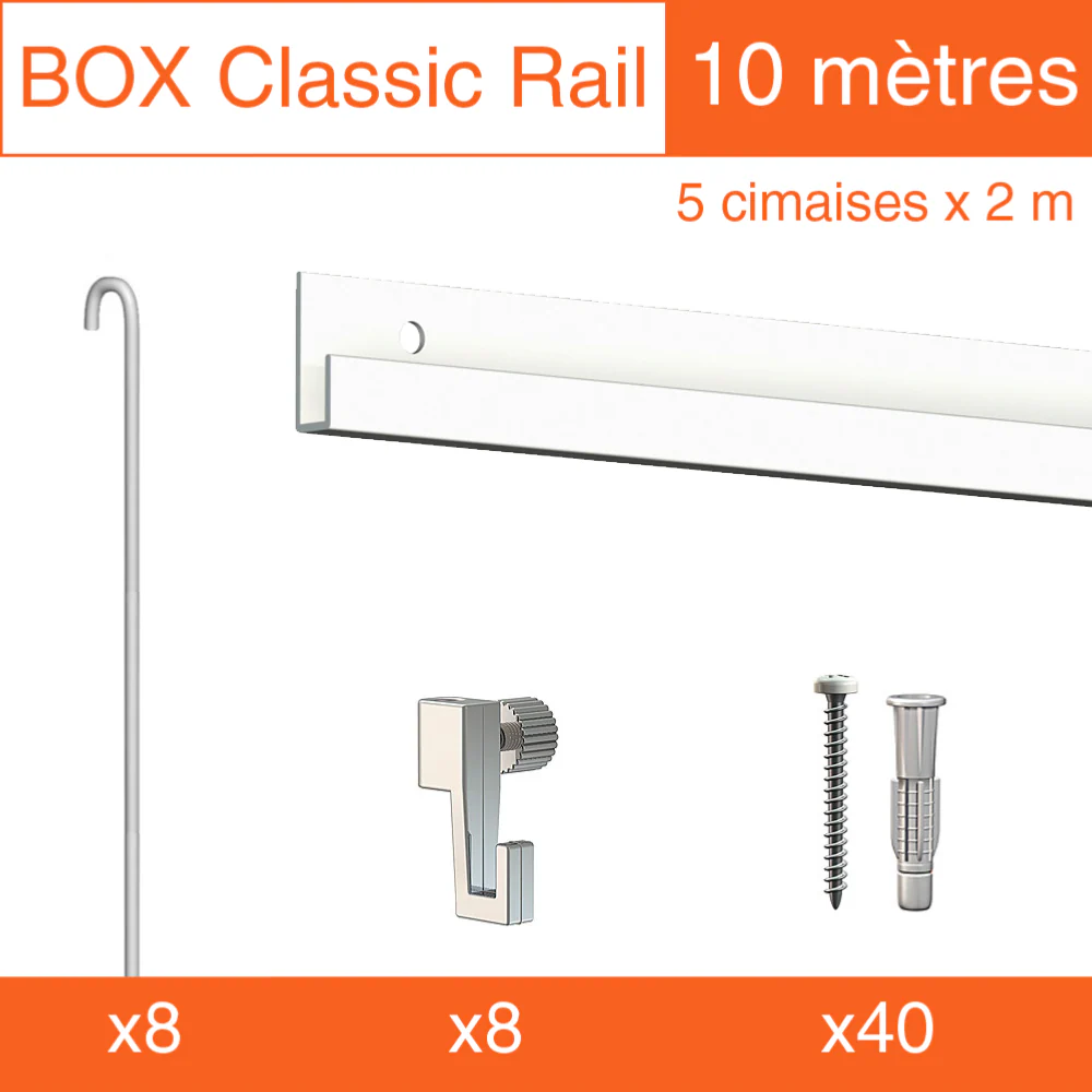 Cimaise Box Artiteq Classic ÉCO + tiges - Kit accrochage tableau - Image 4