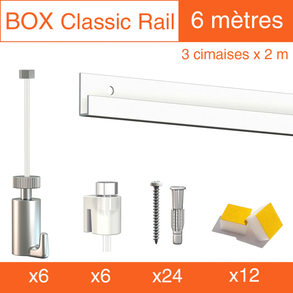 Cimaise Box Artiteq Classic PREMIUM + fils perlon - Kit accrochage tableau - Image 4