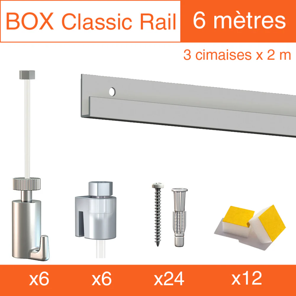 Cimaise Box Artiteq Classic PREMIUM + fils perlon - Kit accrochage tableau - Image 7