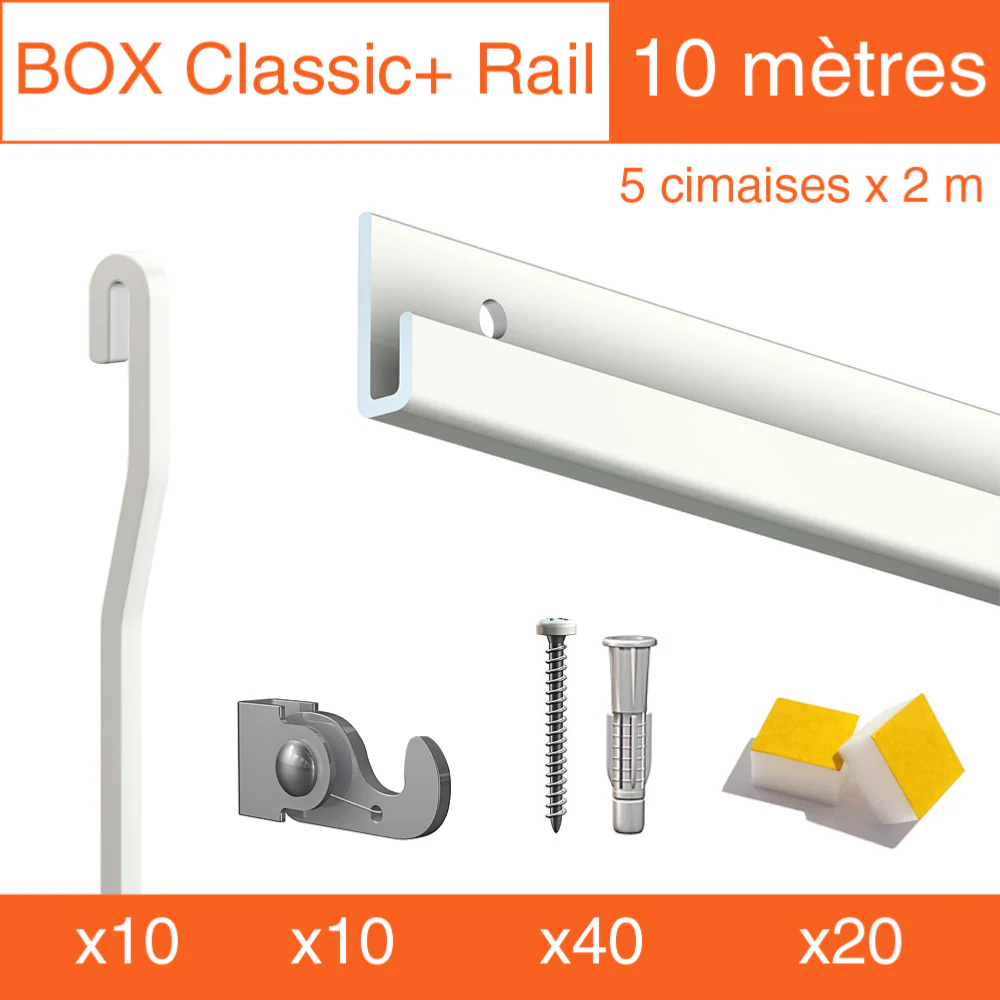 Cimaise Box Artiteq Classic+ PREMIUM - 80kg - Kit accrochage tableau - Image 3