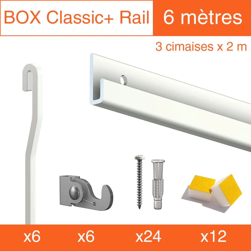 Cimaise Box Artiteq Classic+ PREMIUM - 80kg - Kit accrochage tableau - Image 4