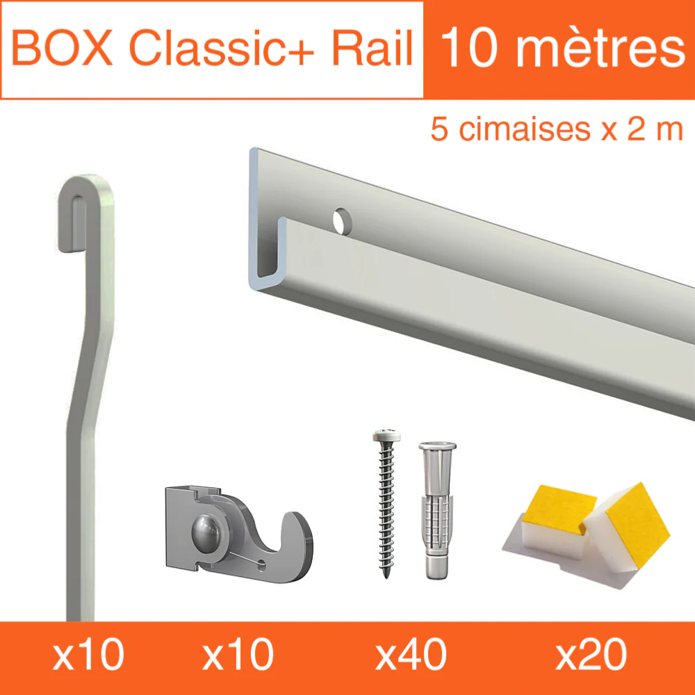 Cimaise Box Artiteq Classic+ PREMIUM - 80kg - Kit accrochage tableau - Image 5