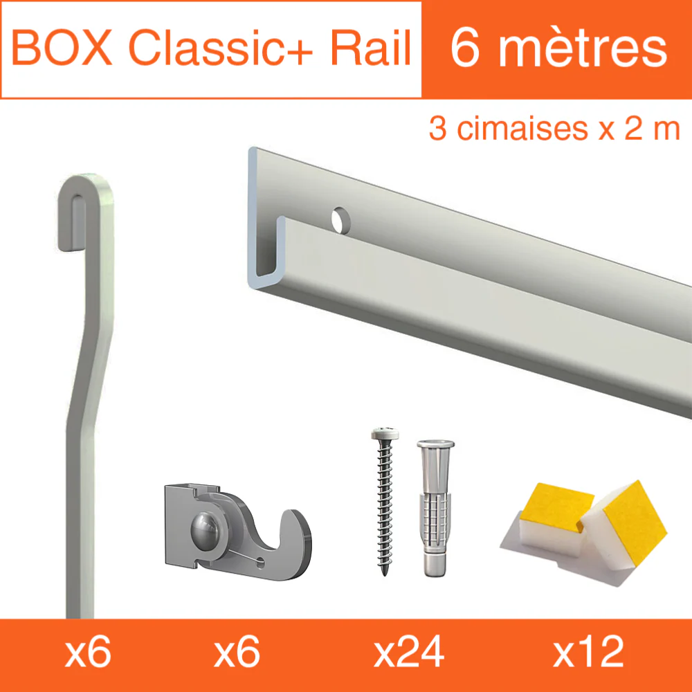 Cimaise Box Artiteq Classic+ PREMIUM - 80kg - Kit accrochage tableau - Image 7
