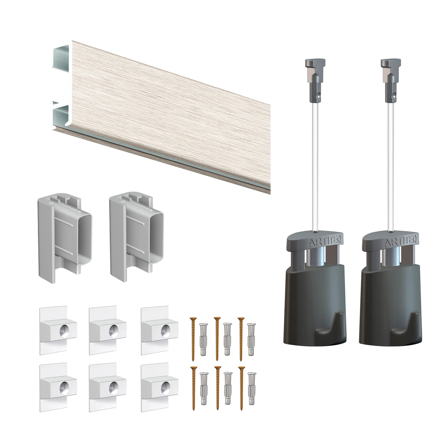 Cimaise Box PREMIUM Click Rail 200 cm - Kit tout en un - Image 4