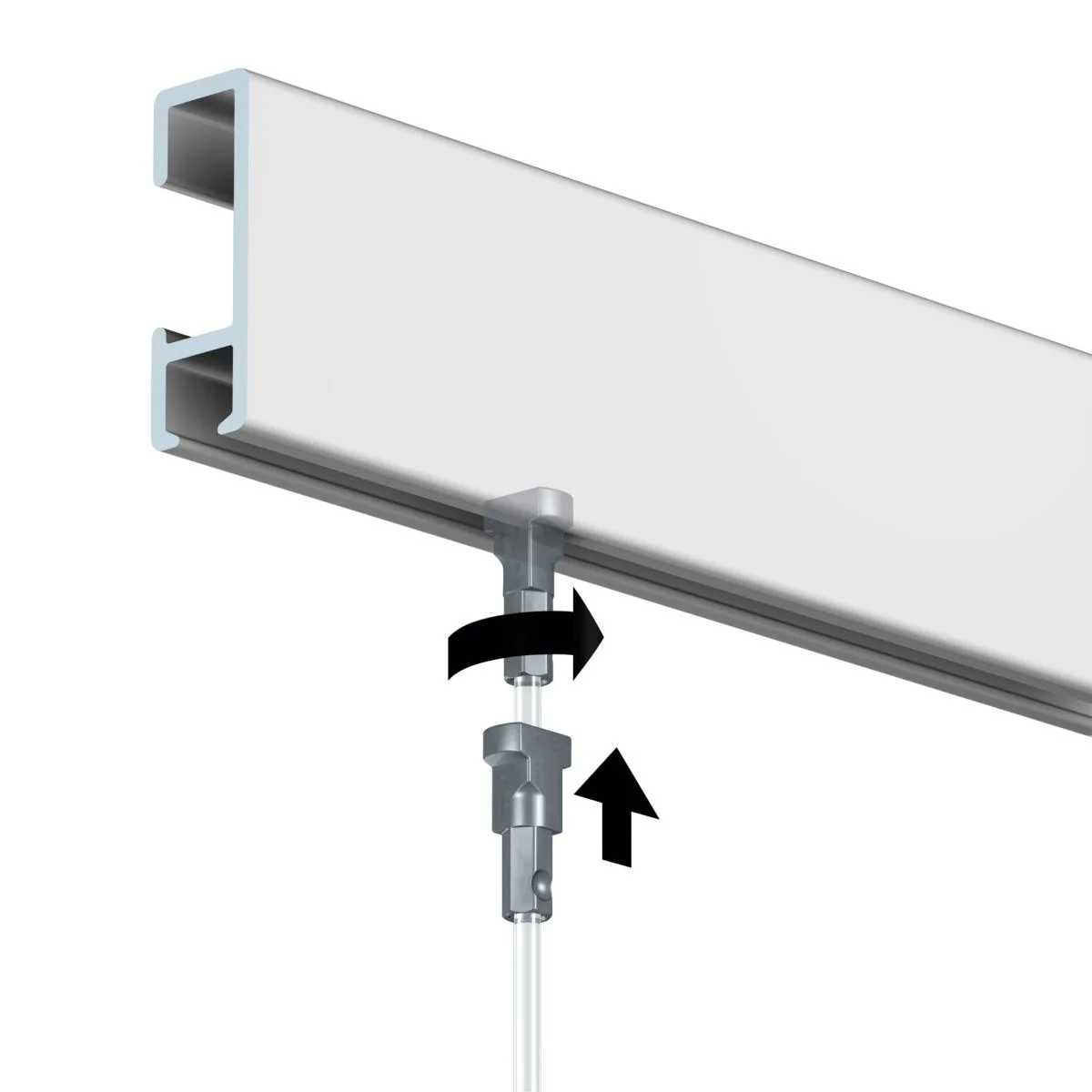Cimaise Box PREMIUM Click Rail 200 cm - Kit tout en un - Image 9