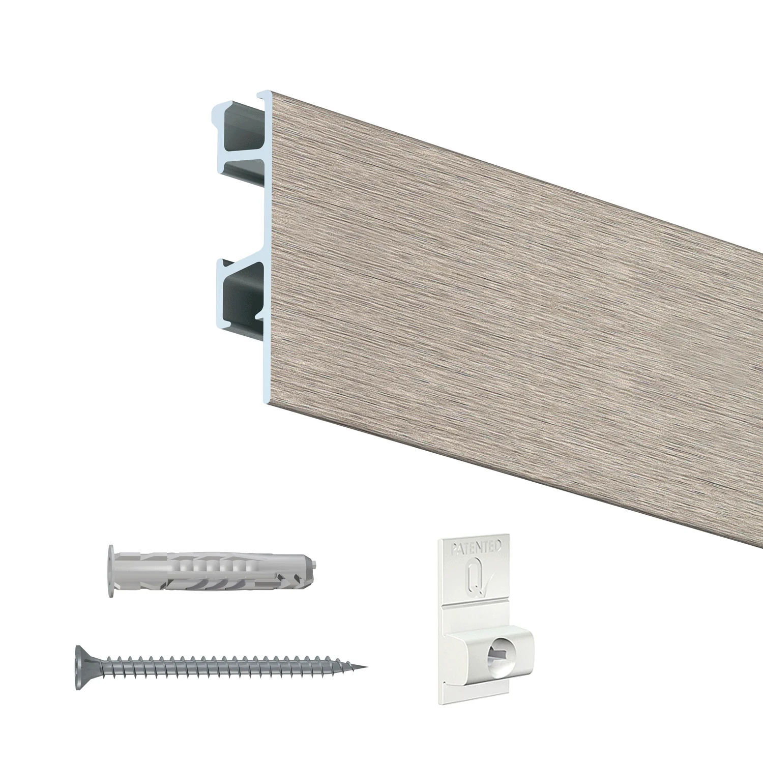 Cimaise Click Rail Pro + clips de fixation + vis & chevilles multimatériaux - Cimaise Tableau Artiteq - Image 3