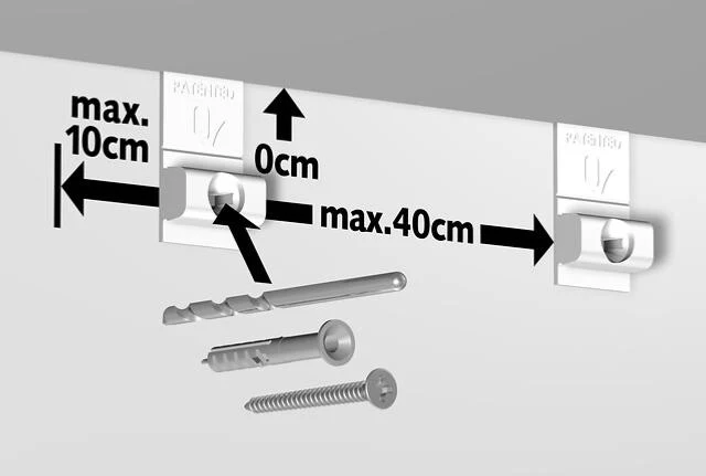 Cimaise Combi Pro-Light Rail 200 cm + jeu de fixations - Cimaise Tableau Artiteq - Image 5