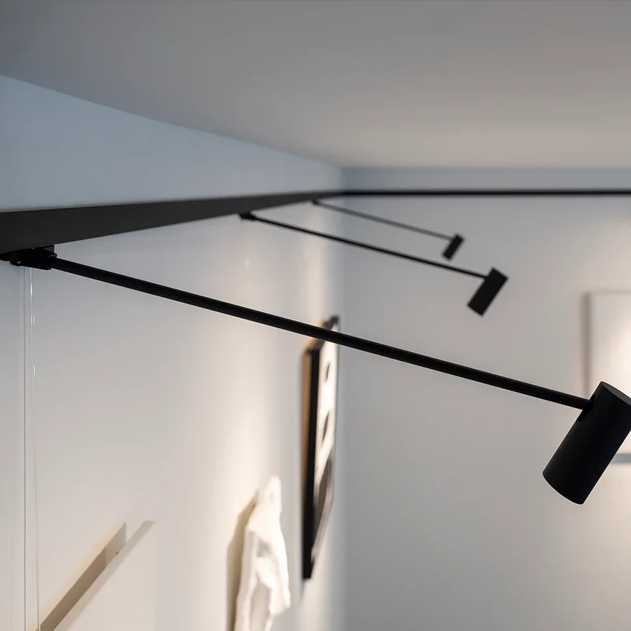 Cimaise Illume Duo Rail Blanc 200cm - Accrochage et éclairage tableau Artiteq - Image 5