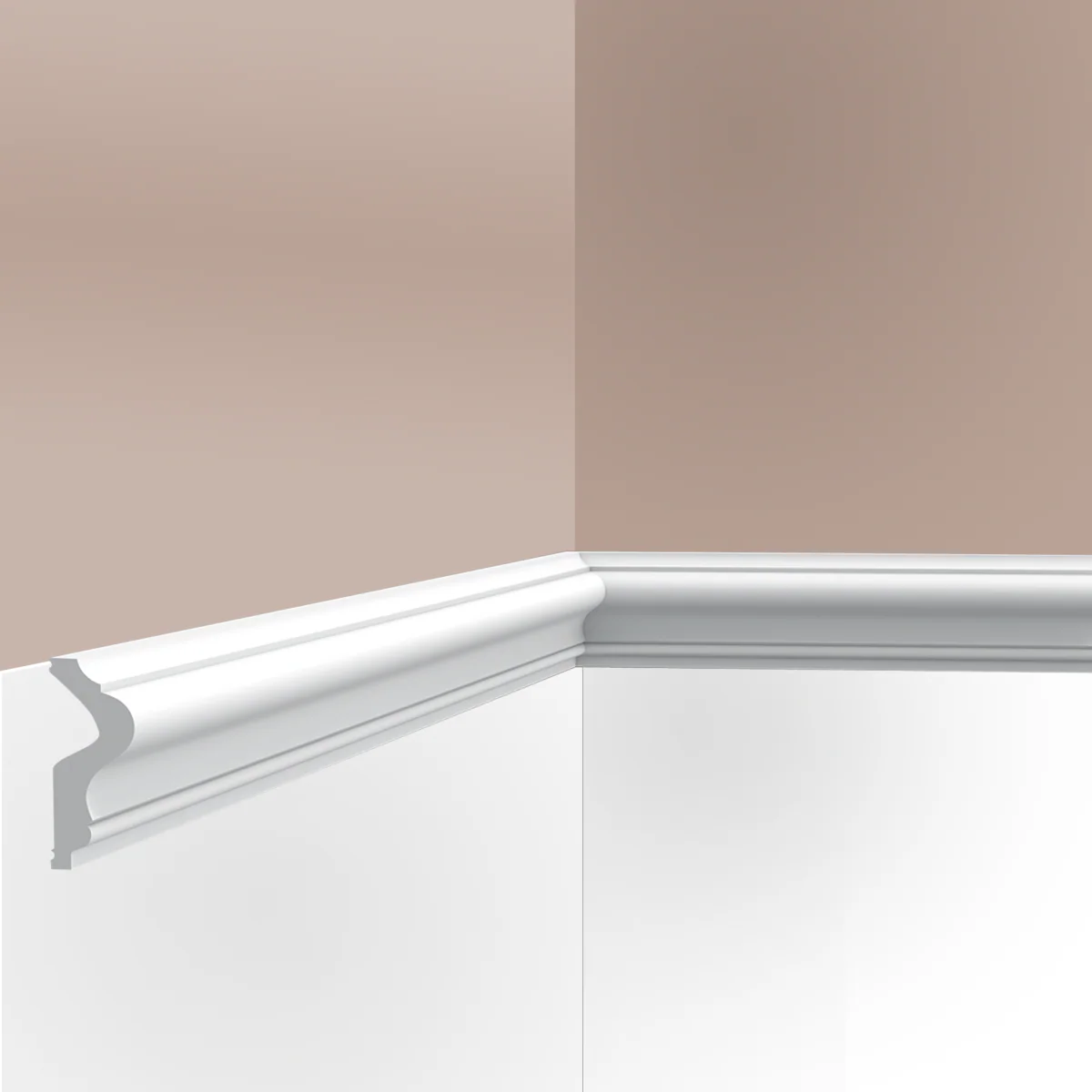 Cimaise / Moulure  Cimaises et Plus M01 - 4x1,5x200cm (h x p x L) - moulure décorative polyuréthane - Image 3