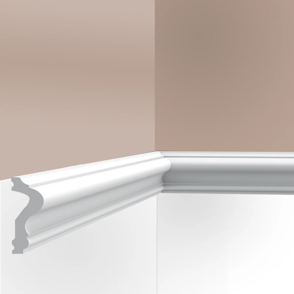 Cimaise / Moulure  Cimaises et Plus M02- 6x2,5x200cm (h x p x L) - moulure décorative polyuréthane - Image 3