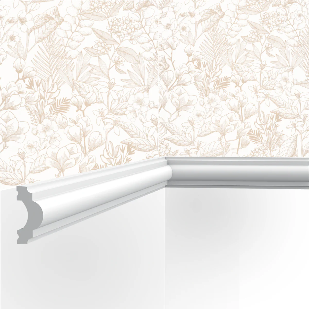Cimaise / Moulure  Cimaises et Plus M04 - 4x2x200cm (h x p x L) - moulure décorative polyuréthane - Image 2