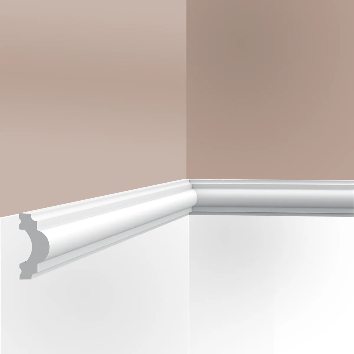 Cimaise / Moulure  Cimaises et Plus M04 - 4x2x200cm (h x p x L) - moulure décorative polyuréthane - Image 3