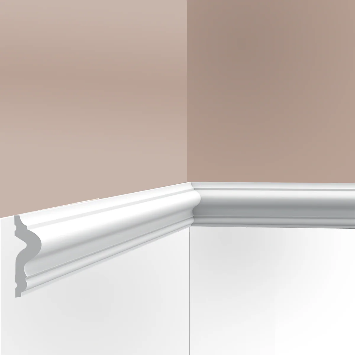 Cimaise / Moulure Cimaises et Plus M05 - 5x1,7x200cm (h x p x L) - moulure décorative polyuréthane - Image 2