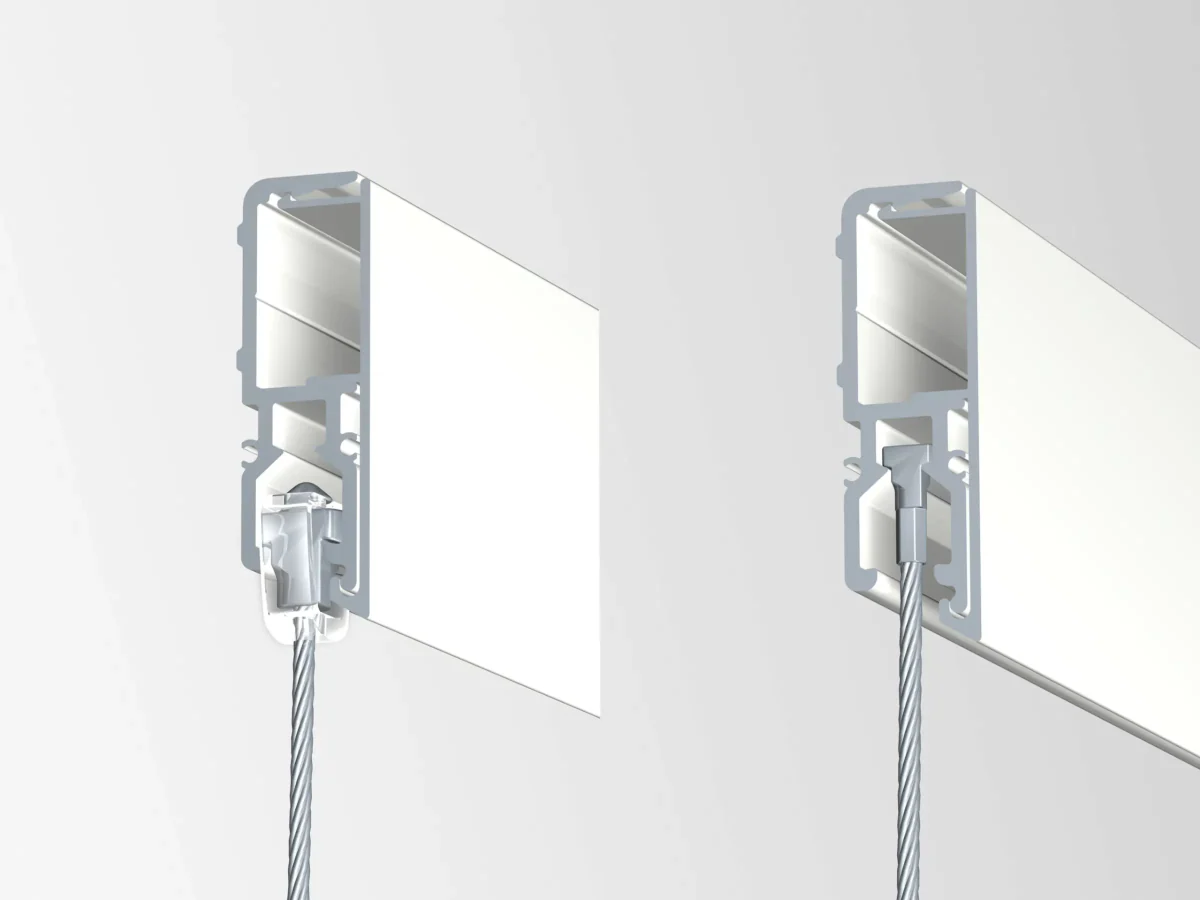 Cimaise Museum Line R70 200 cm blanc - Cimaise tableau Newly - Image 8