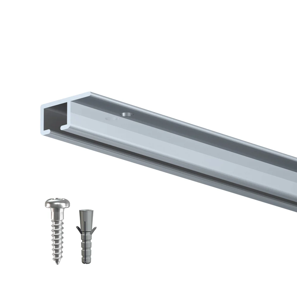 Cimaise Plafond Top Rail 200 cm + vis et chevilles - Cimaise Tableau pour plafond Artiteq - Image 3