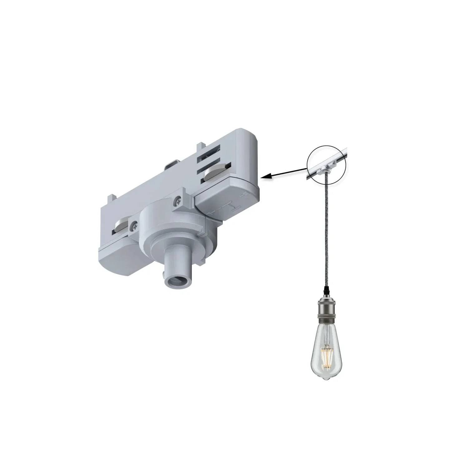 Adaptateur à suspensions universel pour Rail d'éclairage ProRail3 - Paulmann - Eclairage tableau plafond - Image 12