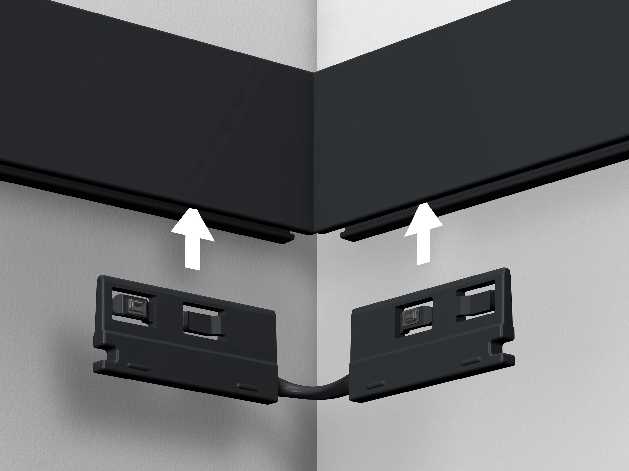 Connecteur électrique flexible d'angle Illume Duo Rail - Accrochage et éclairage tableau - Image 3