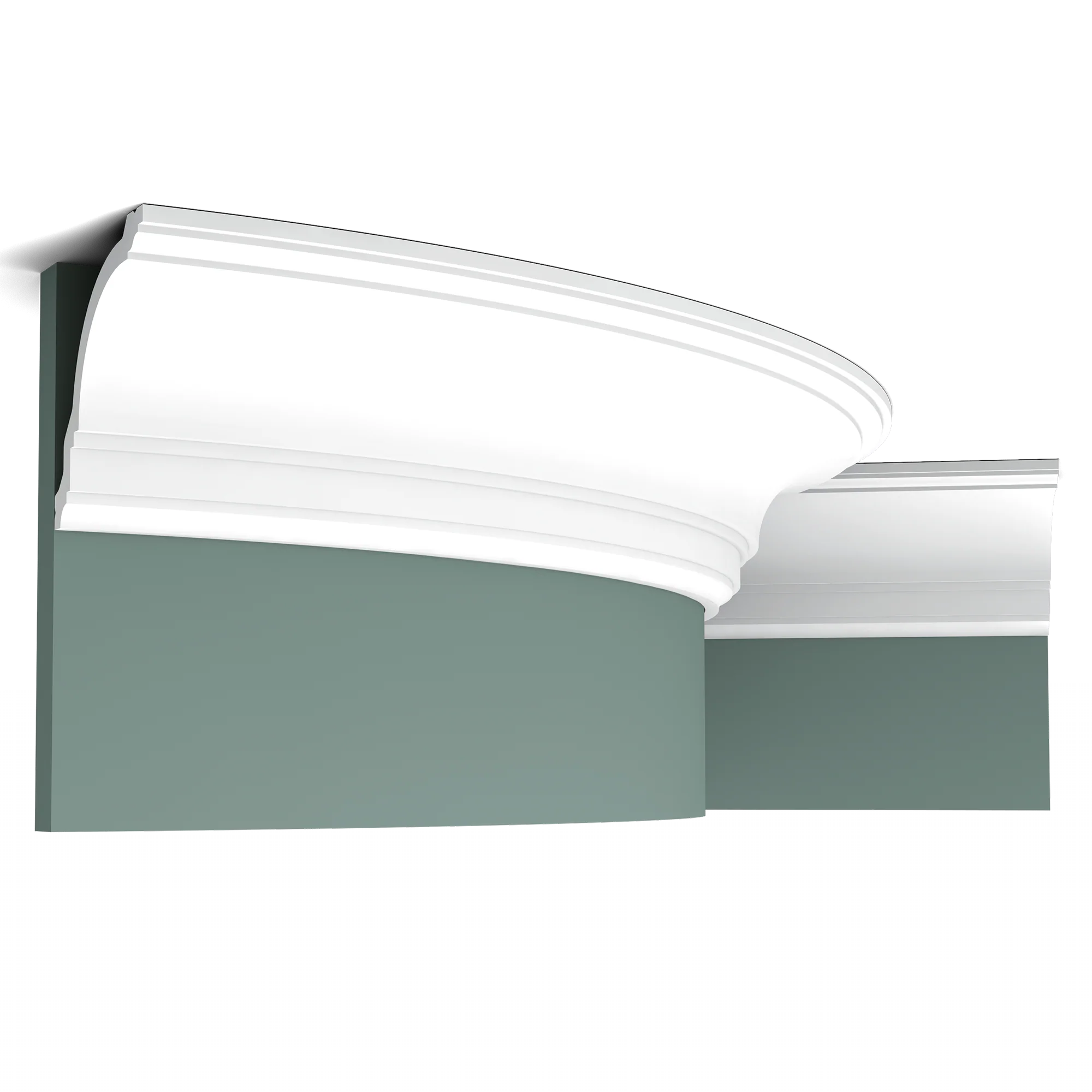 CX106F Flexible Corniche plafond Orac Decor - 12x12x200cm (h x p x L) - moulure décorative polymère - Image 3