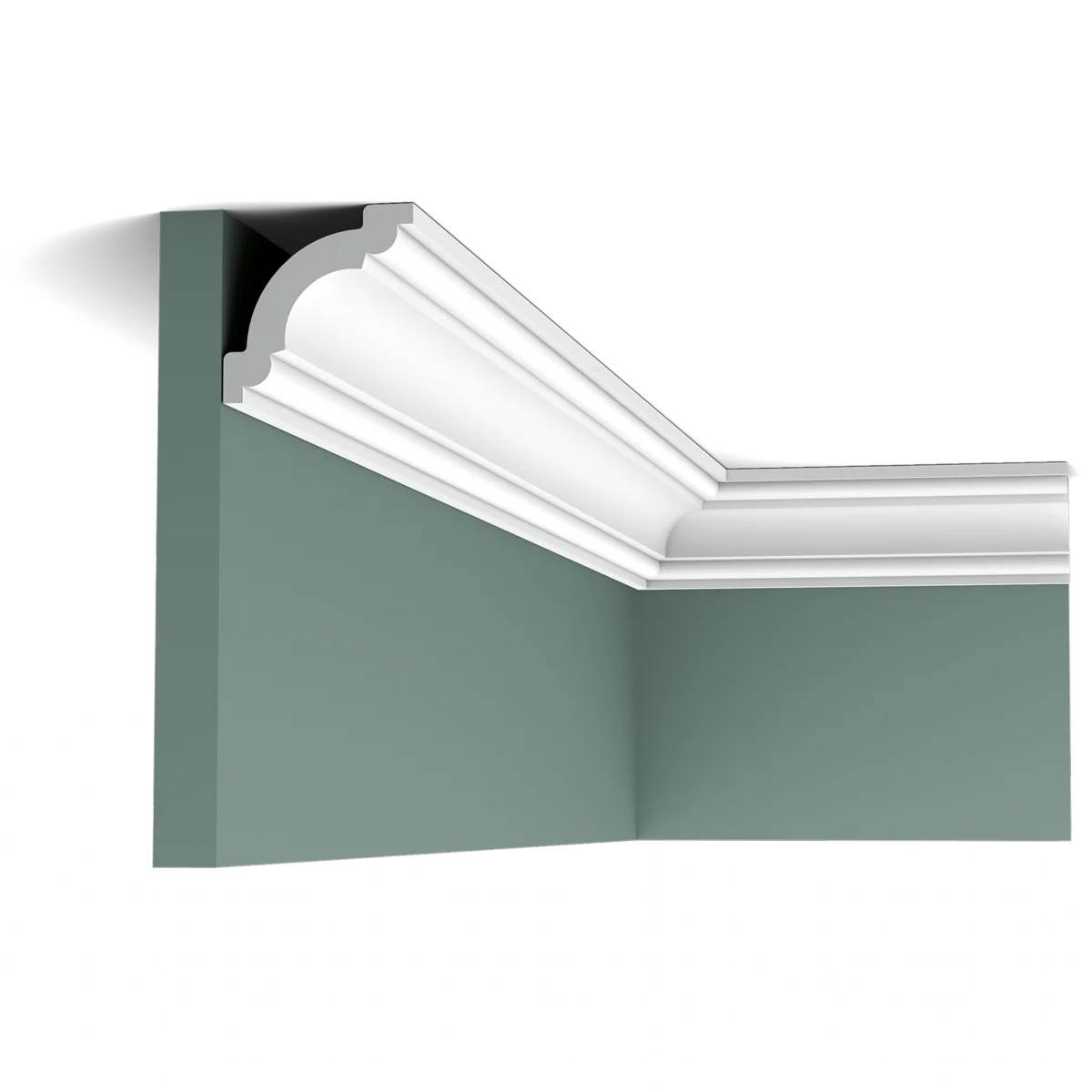 Pack 10 mètres Corniches Plafond CX124 avec colle - Orac x Cimaises-et-plus - 4,9x4,9x200cm (h x p x L) - moulure décorative polymère - Image 5