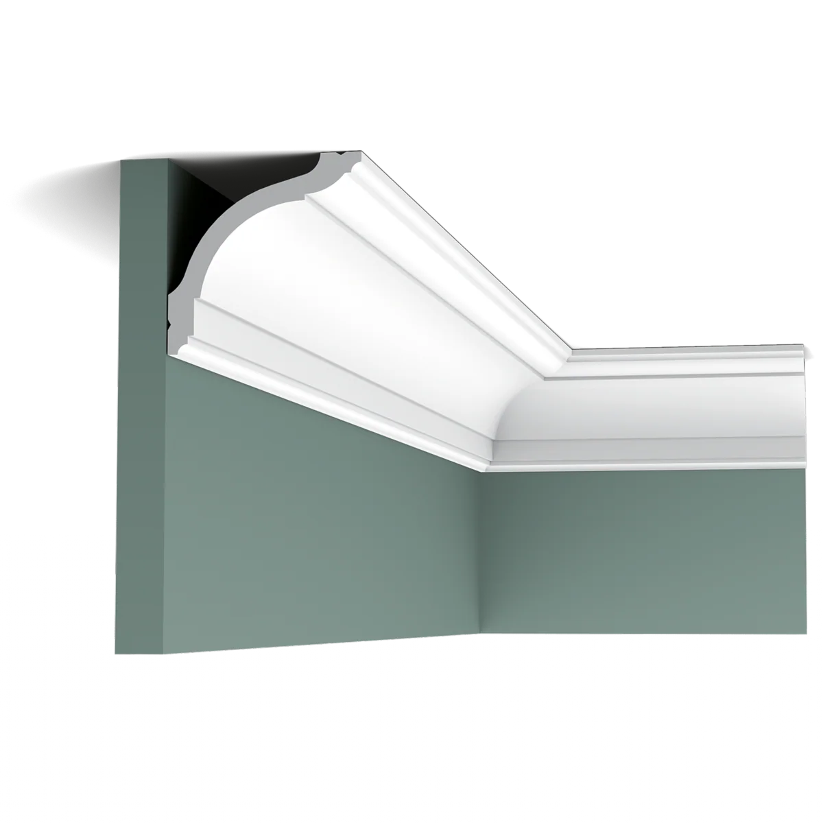 CX127 Corniche plafond Orac Decor - 9,5x9,5x200cm (h x p x L) - moulure décorative polymère - Image 5