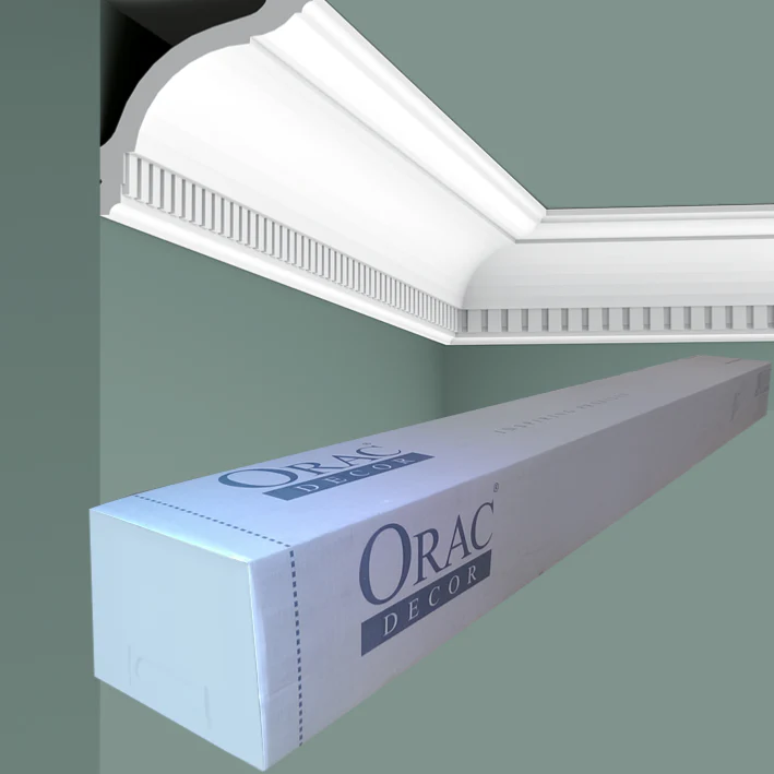 CX129 Corniche plafond Orac Decor - 9,5x9,5x200cm (h x p x L) - moulure décorative polymère - Image 4